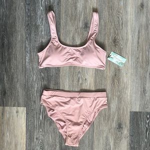 NWT Envya (Fashion Nova) Jalen Solid Bikini in Blush size M